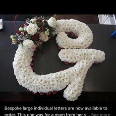 Bespoke large funeral letters 