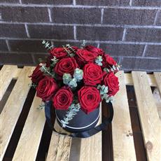 Red rose hat box 