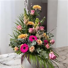 Opulent Tall Hat Box Arrangement