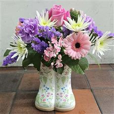 Petite Boots Novelty Arrangement